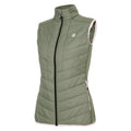 Olivine Green - Side - Dare 2B Womens-Ladies Liven Baffled Gilet