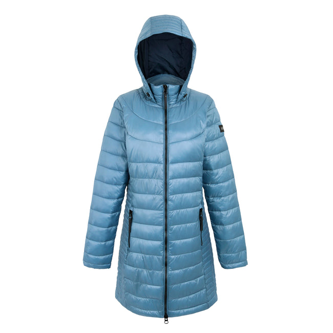 Coronet Blue - Front - Regatta Womens-Ladies Andel IV Quilted Baffled Jacket