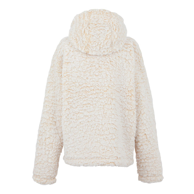 Light Vanilla - Back - Regatta Womens-Ladies Zelpha Fluffy Hooded Fleece Jacket