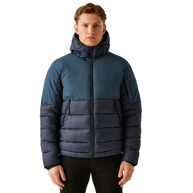 Moonlight Denim-Navy - Side - Regatta Mens Laurade Padded Jacket