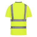 Yellow - Back - Regatta Professional Mens Hi-Vis Safety T-Shirt
