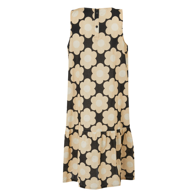 Black - Back - Regatta Womens-Ladies Orla Kiely Sixties Daisy Sleeveless Summer Dress