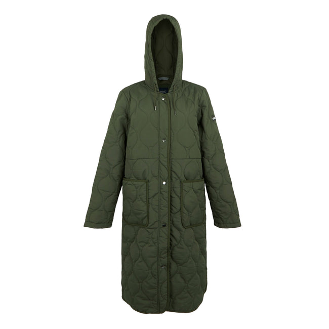 Dark Khaki - Front - Regatta Womens-Ladies Jaycee II Padded Jacket