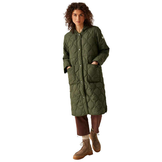 Dark Khaki - Side - Regatta Womens-Ladies Jaycee II Padded Jacket