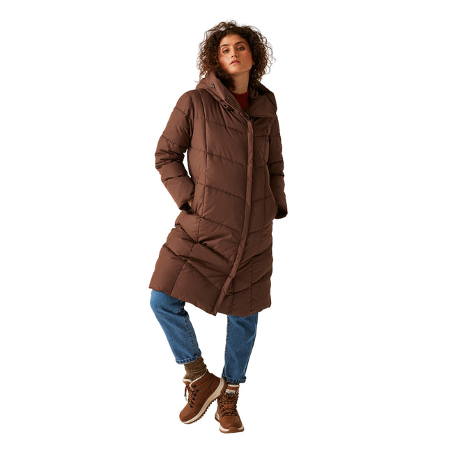 Dark Brown - Lifestyle - Regatta Womens-Ladies Nurie Quilted Jacket