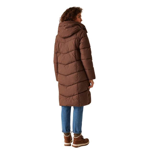 Dark Brown - Pack Shot - Regatta Womens-Ladies Nurie Quilted Jacket