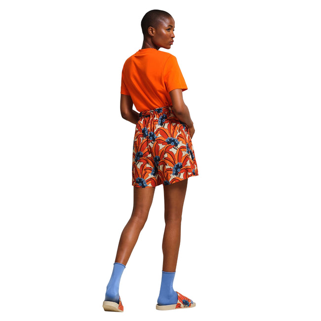 Orange - Pack Shot - Regatta Womens-Ladies Orla Kiely Summer II Tropical Shorts