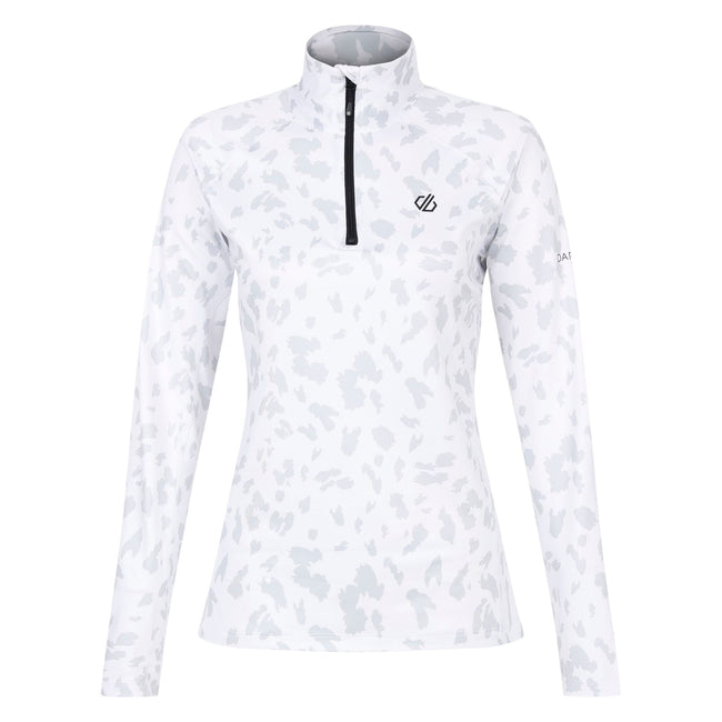 Blanc De Blanc - Front - Dare 2B Womens-Ladies Divulge Dash Print Core Stretch Midlayer