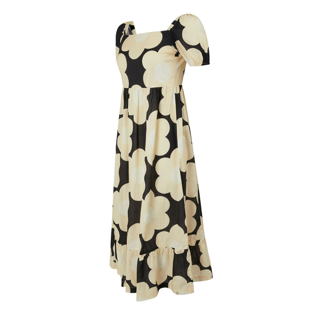 Black - Side - Regatta Womens-Ladies Orla Kiely Sixties Daisy Summer Midi Dress