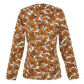 Brown - Back - Regatta Womens-Ladies Orla Kiely Birdy Long-Sleeved Winter T-Shirt