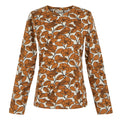 Brown - Front - Regatta Womens-Ladies Orla Kiely Birdy Long-Sleeved Winter T-Shirt
