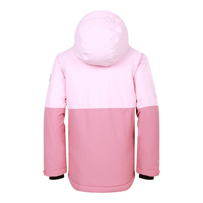 Crystal Rose-Dusty Rose - Back - Dare 2B Childrens-Kids Freehand Overhead Ski Jacket