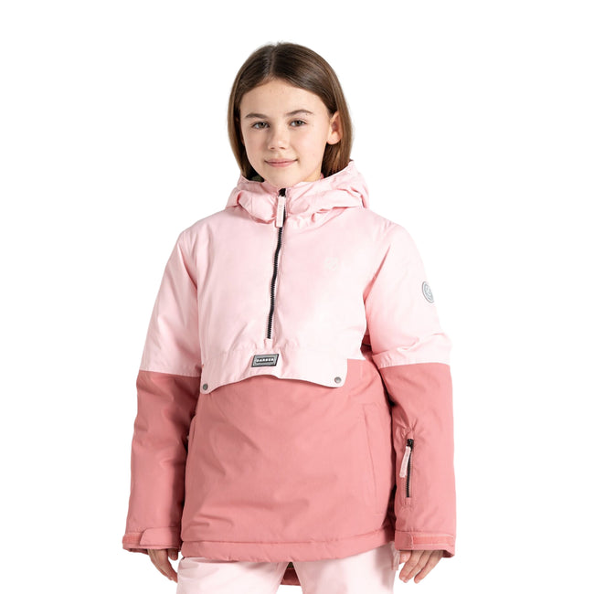 Crystal Rose-Dusty Rose - Lifestyle - Dare 2B Childrens-Kids Freehand Overhead Ski Jacket