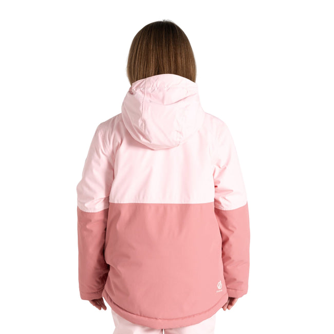 Crystal Rose-Dusty Rose - Pack Shot - Dare 2B Childrens-Kids Freehand Overhead Ski Jacket