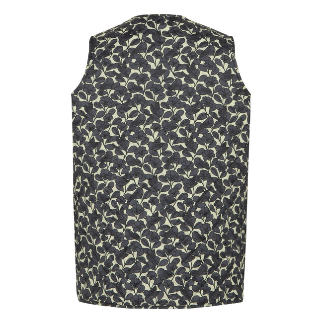Grey - Back - Regatta Womens-Ladies Orla Kiely Birdy Quilted Gilet