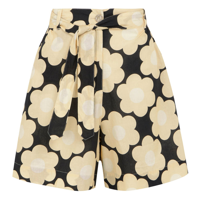 Black - Front - Regatta Womens-Ladies Orla Kiely II Sixties Daisy Summer Shorts