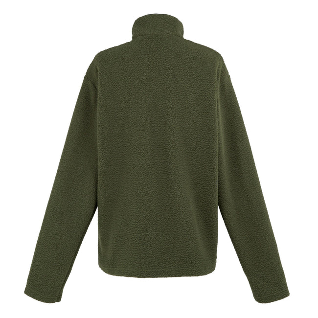 Dark Khaki - Back - Regatta Mens Frankie Borg Fleece