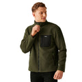 Dark Khaki - Side - Regatta Mens Frankie Borg Fleece