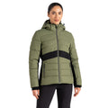 Olivine Green-Black - Lifestyle - Dare 2B Womens-Ladies Glacial Ski Jacket