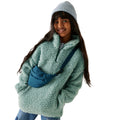 Green Haze - Pack Shot - Regatta Childrens-Kids Kaliza Half Zip Fleece Top