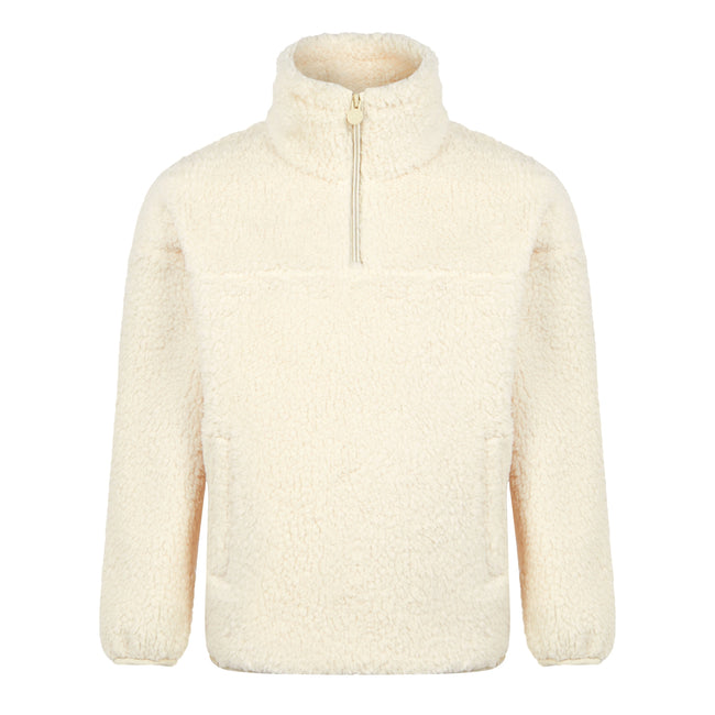 Light Vanilla - Front - Regatta Childrens-Kids Kaliza Half Zip Fleece Top