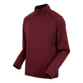 Dark Maroon - Side - Regatta Mens Yonder II Half Zip Fleece Top