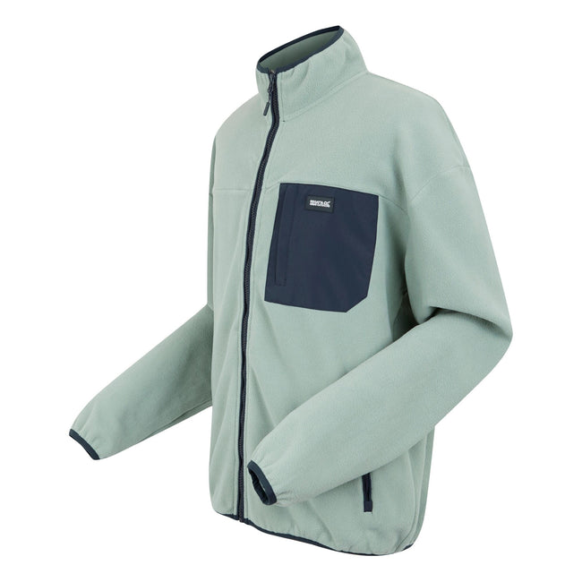 Glacier-Navy - Side - Regatta Mens Frankie Full Zip Fleece Jacket