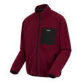 Dark Maroon - Side - Regatta Mens Frankie Full Zip Fleece Jacket