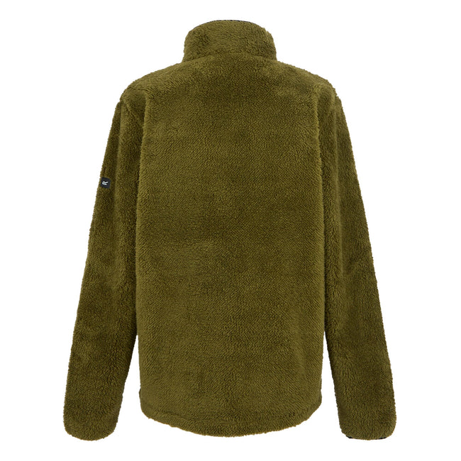 Nephrite Green - Back - Regatta Mens Midoor Fluffy Fleece Jacket