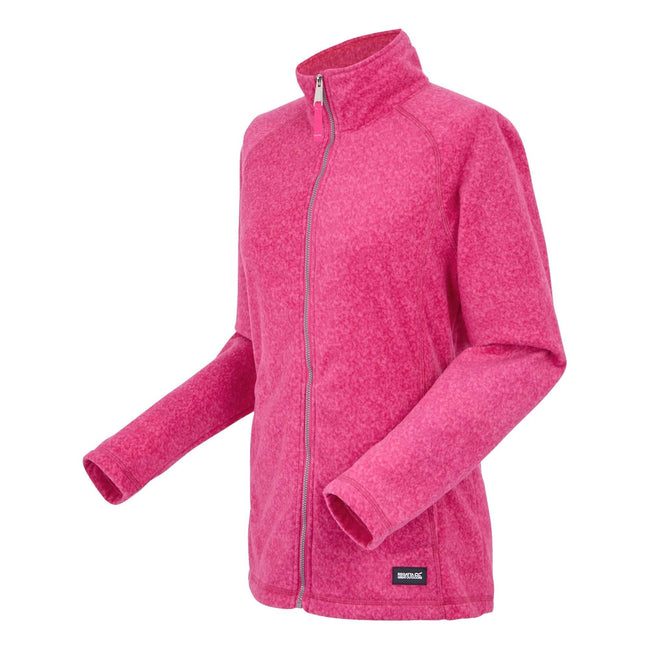 Pink Fusion Marl - Side - Dare 2B Womens-Ladies Mayse Full Zip Fleece Jacket