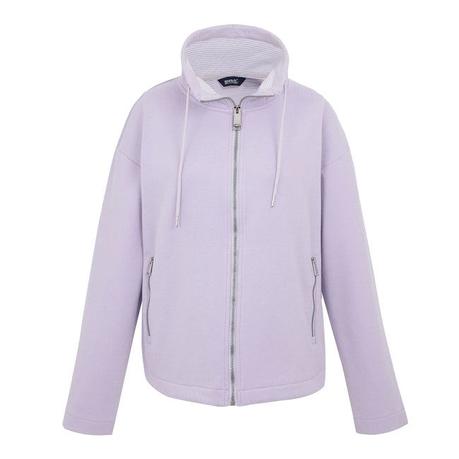 Lilac Thistle - Front - Regatta Womens-Ladies Ashlynn Knitted Fleece Jacket