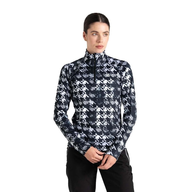 Black - Lifestyle - Dare 2B Womens-Ladies Divulge Dogtooth Core Stretch Lightweight Midlayer