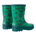 Green - Back - Regatta Childrens-Kids Mudplay II Stompy The Dinosaur Wellington Boots