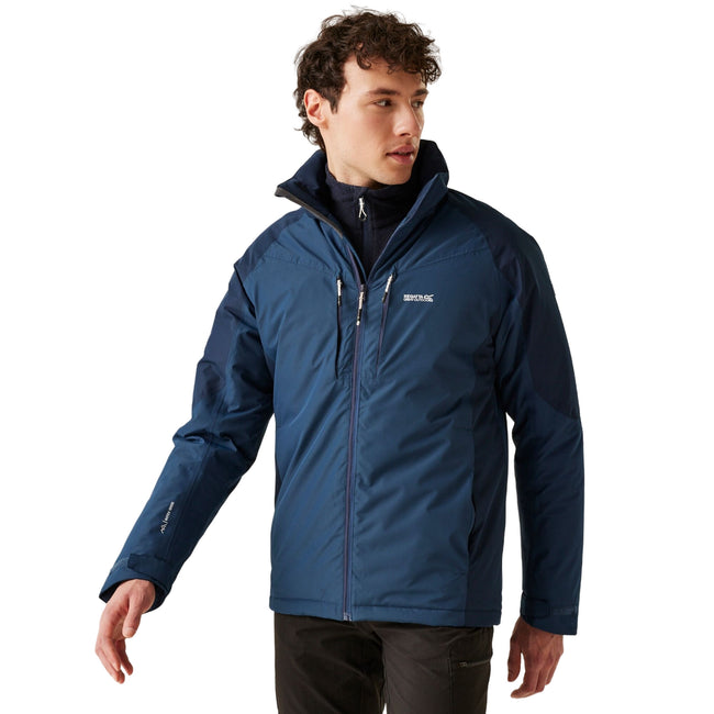Moonlight Denim-Navy - Side - Regatta Mens Calderdale II Winter Waterproof Jacket