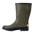 Olive - Side - Regatta Womens-Ladies Orla Kiely Rain Cloud Mid Calf Wellington Boots