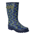 Blue - Front - Regatta Womens-Ladies Orla Kiely Rain Cloud Mid Calf Wellington Boots