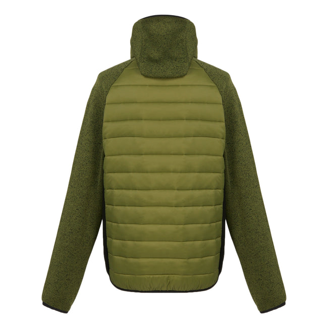 Nephrite Green-Black - Back - Regatta Mens Newhill Quilted Hybrid Jacket