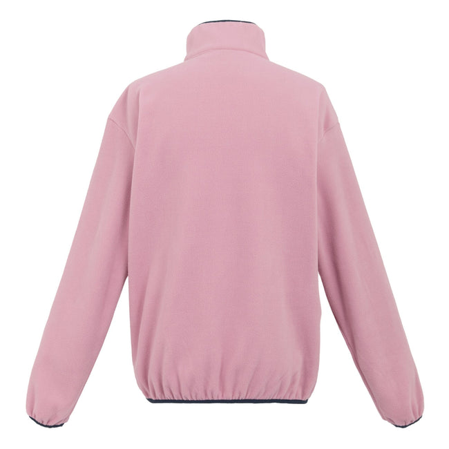 Lilac-Navy - Back - Regatta Mens Frankie Half Zip Fleece Top