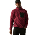 Dark Maroon - Lifestyle - Regatta Mens Frankie Half Zip Fleece Top