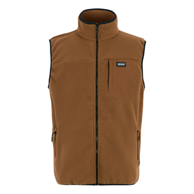Nut Brown - Front - Regatta Mens Frankie Fleece Gilet