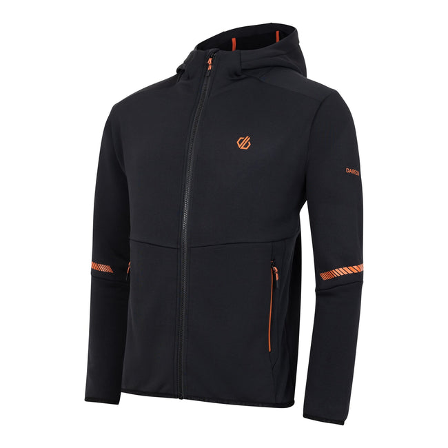 Black - Side - Dare 2B Mens Camber Core Stretch Midlayer