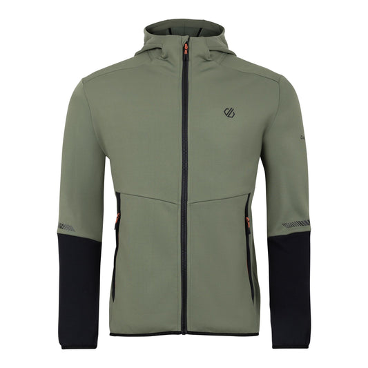 Olivine Green - Front - Dare 2B Mens Camber Core Stretch Midlayer