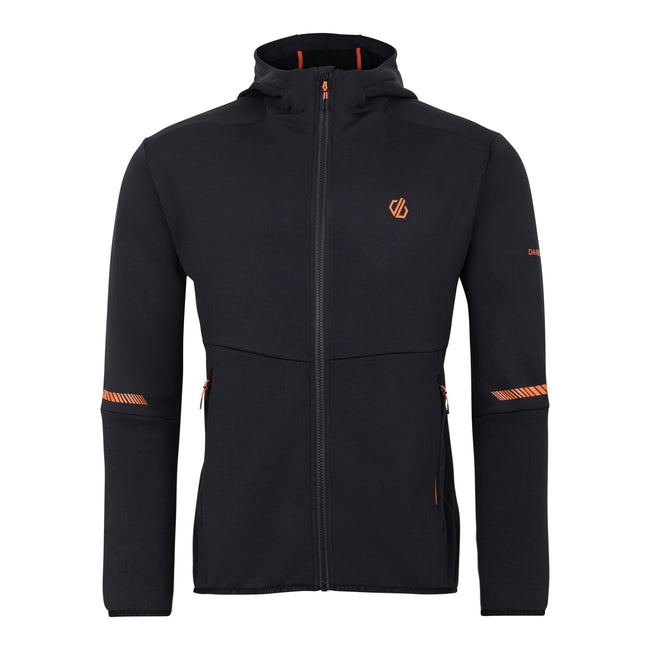 Black - Front - Dare 2B Mens Camber Core Stretch Midlayer