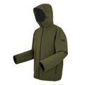 Dark Khaki-Black - Side - Regatta Mens Coriver 3 in 1 Jacket