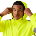 Yellow - Side - Regatta Professional Mens Pro Contract Dover Hi-Vis Jacket