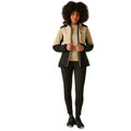 Black-Warm Taupe - Lifestyle - Regatta Womens-Ladies Kelora Insulated Waterproof Jacket