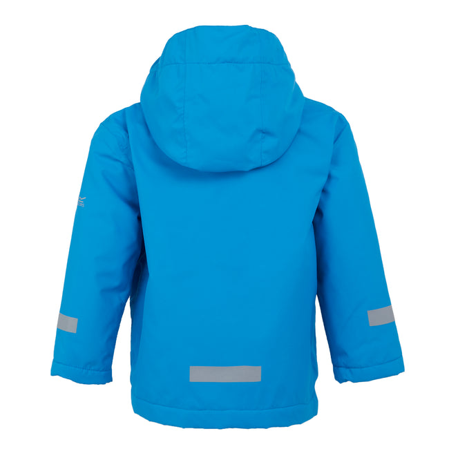 Hydro Blue - Back - Regatta Childrens-Kids Spike The Monster Waterproof Jacket