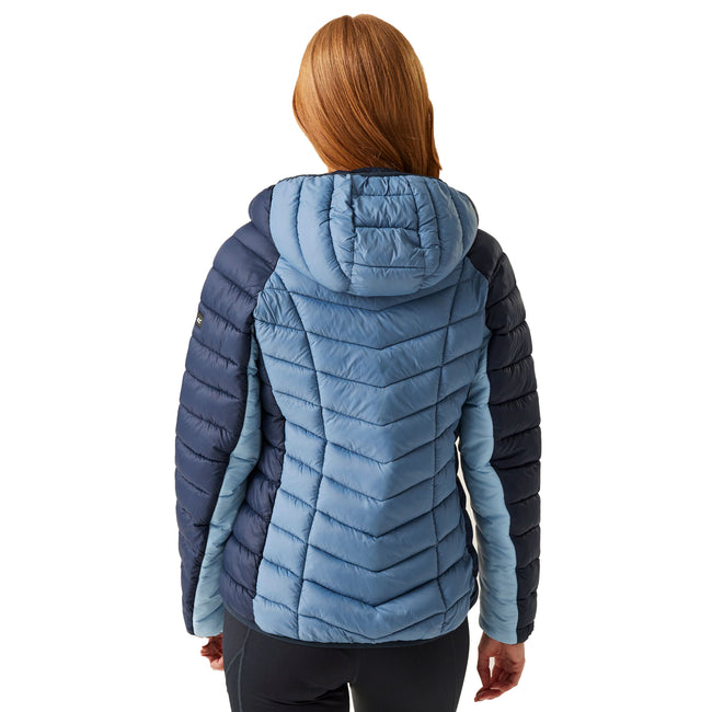 Navy-Coronet Blue - Lifestyle - Regatta Womens-Ladies Dalent Quilted Hooded Jacket