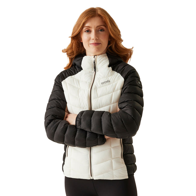 Black-Blanc De Blanc - Side - Regatta Womens-Ladies Dalent Quilted Hooded Jacket