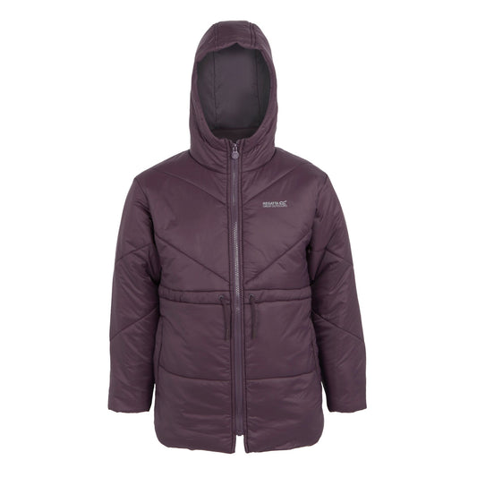 Deep Plum - Front - Regatta Childrens-Kids Rurie Padded Jacket
